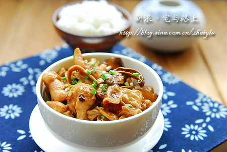 菌菇蒸鸡的做法