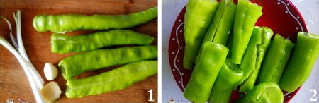 虎皮尖椒步骤1-2