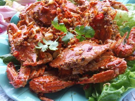 避风塘炒蟹步骤