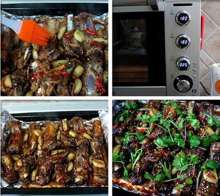 蒜香孜然烤<a href=/shicai/rouqin/LeiPai/index.html target=_blank><u>肋排</u></a>步骤10-12