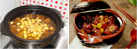 可乐<a href=/shicai/guopin/LiZi/index.html target=_blank><u>栗子</u></a>红烧肉步骤11-12