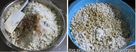<a href=/shicai/mimian/LvDou/index.html target=_blank><u>绿豆</u></a>面<a href=/shicai/shucai/LuoBo/index.html target=_blank><u>萝卜</u></a>丸子步骤3-4