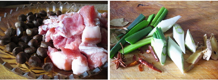 可乐<a href=/shicai/guopin/LiZi/index.html target=_blank><u>栗子</u></a>红烧肉步骤1-2