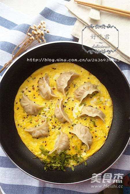 蛋煎饺子的做法