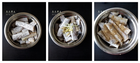 蒜香<a href=/shicai/shuichanpin/DaiYu/index.html target=_blank><u>带鱼</u></a>步骤1-3