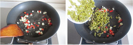 酸<a href=/shicai/shucai/DouJiao/index.html target=_blank><u>豆角</u></a>炒腰花步骤13-14