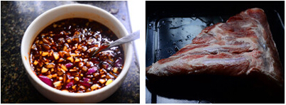 黑椒蜜汁烤<a href=/shicai/rouqin/PaiGu/index.html target=_blank><u>排骨</u></a>步骤1-3