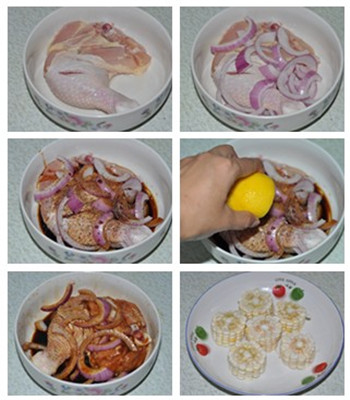 时蔬烤<a href=/shicai/rouqin/JiTui/index.html target=_blank><u>鸡腿</u></a>步骤1-6