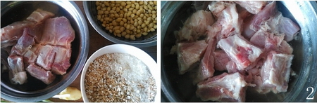 八宝蒸<a href=/shicai/rouqin/PaiGu/index.html target=_blank><u>排骨</u></a>步骤1-2