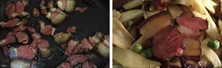 <a href=/shicai/shucai/JiaoBai/index.html target=_blank><u>茭白</u></a>炒<a href=/shicai/rouqin/LaRou/index.html target=_blank><u>腊肉</u></a>步骤5-6