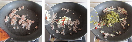 雪菜肉末烧<a href=/shicai/mimian/DouFu/index.html target=_blank><u>豆腐</u></a>步骤4-6