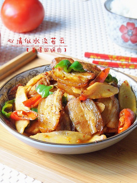 姜爆回锅肉的做法