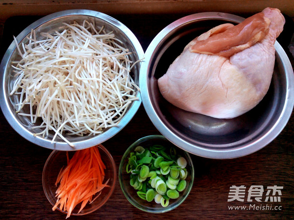 银芽鸡丝的做法