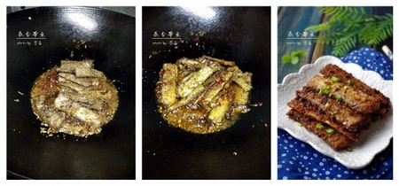 蒜香<a href=/shicai/shuichanpin/DaiYu/index.html target=_blank><u>带鱼</u></a>步骤7-9