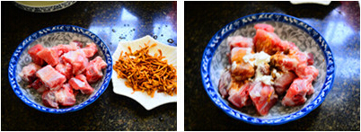 虫草花蒸<a href=/shicai/rouqin/PaiGu/index.html target=_blank><u>排骨</u></a>步骤1