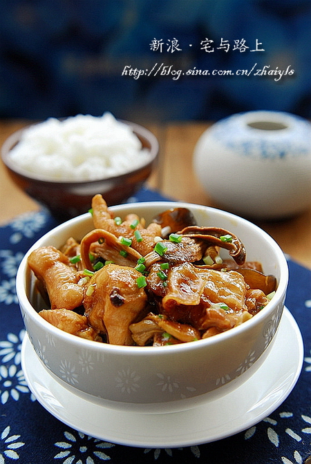 菌菇蒸鸡