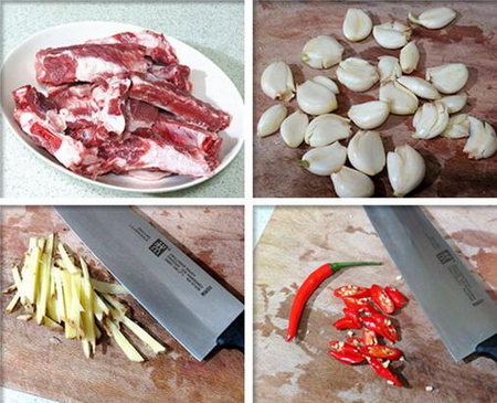 蒜香孜然烤<a href=/shicai/rouqin/LeiPai/index.html target=_blank><u>肋排</u></a>步骤1-3