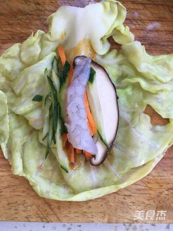 安氏翡翠虾仁锦囊的做法