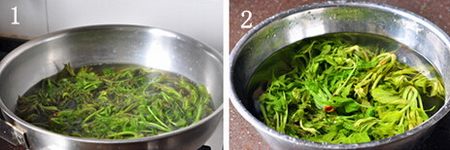 <a href=/shicai/shucai/XiangChun/index.html target=_blank><u>香椿</u></a>炒蛋步骤1-2