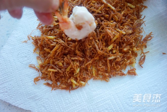 金丝沙拉虾的做法