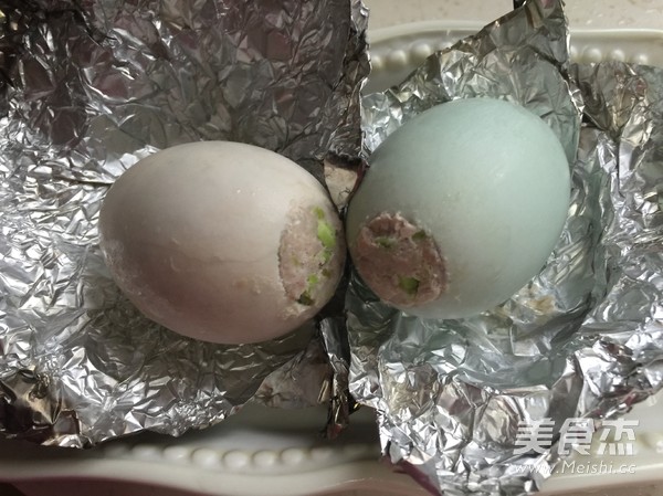 鲜肉咸蛋蒸的做法