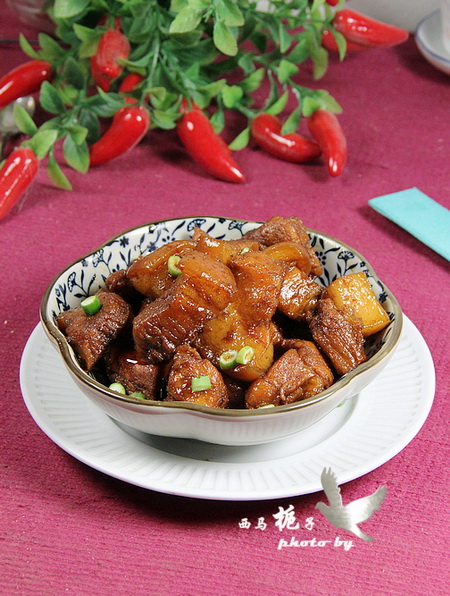 无油红烧肉的做法