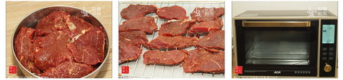 烤<a href=/shicai/rouqin/NiuRou/index.html target=_blank><u>牛肉</u></a>干步骤4-6