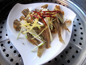 回锅豉油小黄花步骤4