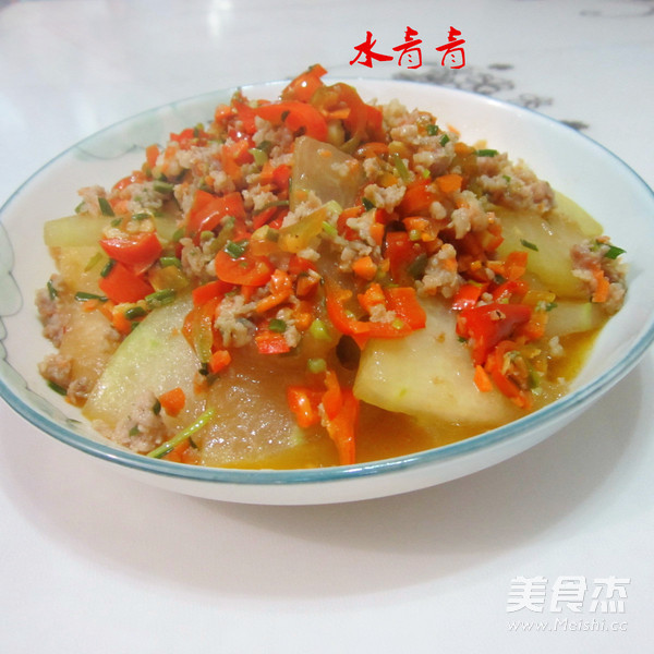 肉末煎<a href=/shicai/shucai/DongGua/index.html target=_blank><u>冬瓜</u></a>的做法
