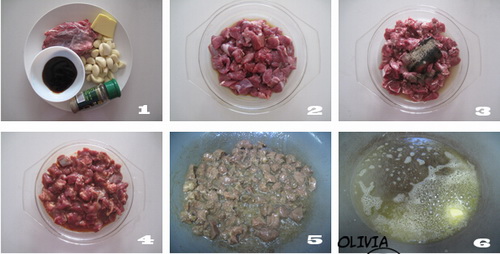 黑蒜子<a href=/shicai/rouqin/NiuRou/index.html target=_blank><u>牛肉</u></a>粒步骤1-6