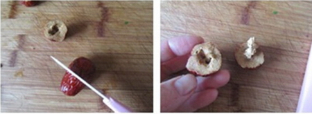 蜜汁蒸三宝步骤3-4