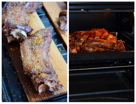 红雪松烤<a href=/shicai/rouqin/ZhuTi/index.html target=_blank><u>猪蹄</u></a>步骤3-4