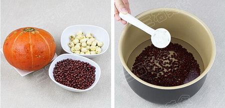 <a href=/shicai/mimian/HongDou/index.html target=_blank><u>红豆</u></a><a href=/shicai/guopin/LianZi/index.html target=_blank><u>莲子</u></a><a href=/shicai/shucai/NanGua/index.html target=_blank><u>南瓜</u></a>盅步骤1-2