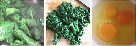 翡翠<a href=/shicai/shucai/BoCai/index.html target=_blank><u>菠菜</u></a>蒸蛋步骤4-6