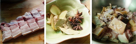 <a href=/shicai/shuichanpin/MoYu/index.html target=_blank><u>墨鱼</u></a>干红烧肉步骤5-7