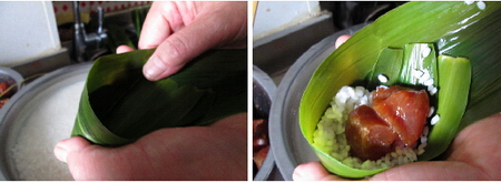 经典四角鲜肉粽子步骤7-8