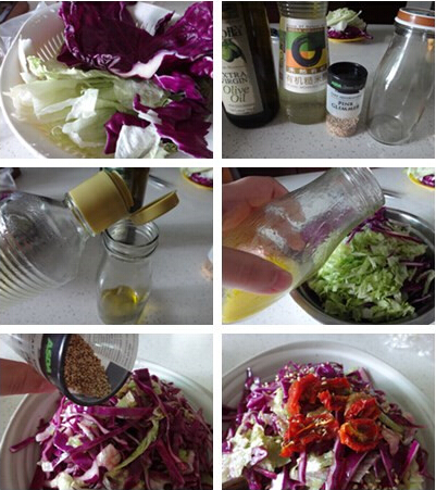 意式油<a href=/shicai/diaoweipin/Cu/index.html target=_blank><u>醋</u></a>汁蔬菜色拉步骤1-6