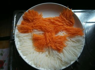 <a href=/shicai/shucai/LuoBo/index.html target=_blank><u>萝卜</u></a>创意摆盘