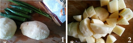 <a href=/shicai/shucai/QiuKui/index.html target=_blank><u>秋葵</u></a><a href=/shicai/shucai/TuDou/index.html target=_blank><u>土豆</u></a>饼步骤1-2