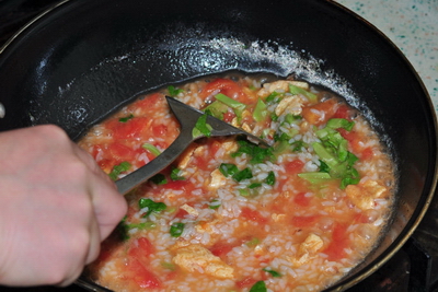 蕃茄煎蛋烫饭步骤11