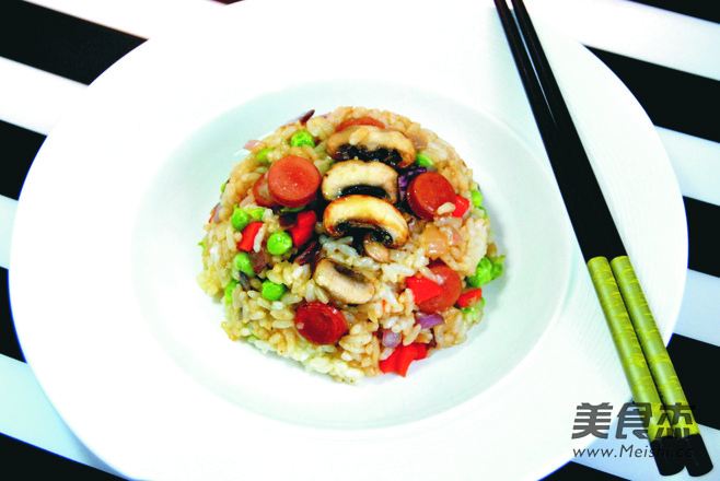 口磨炒饭的做法