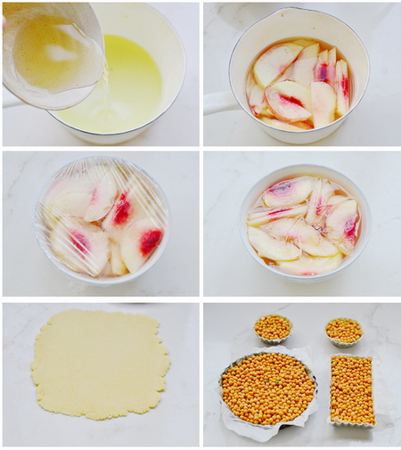 白<a href=/shicai/guopin/Tao/index.html target=_blank><u>桃</u></a>薄荷塔步骤23-29