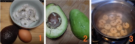 <a href=/shicai/guopin/NuiYouGuo/index.html target=_blank><u><a href=/shicai/guopin/NiuYouGuo/index.html target=_blank><u>牛油果</u></a></u></a>白虾仁沙拉步骤1-3