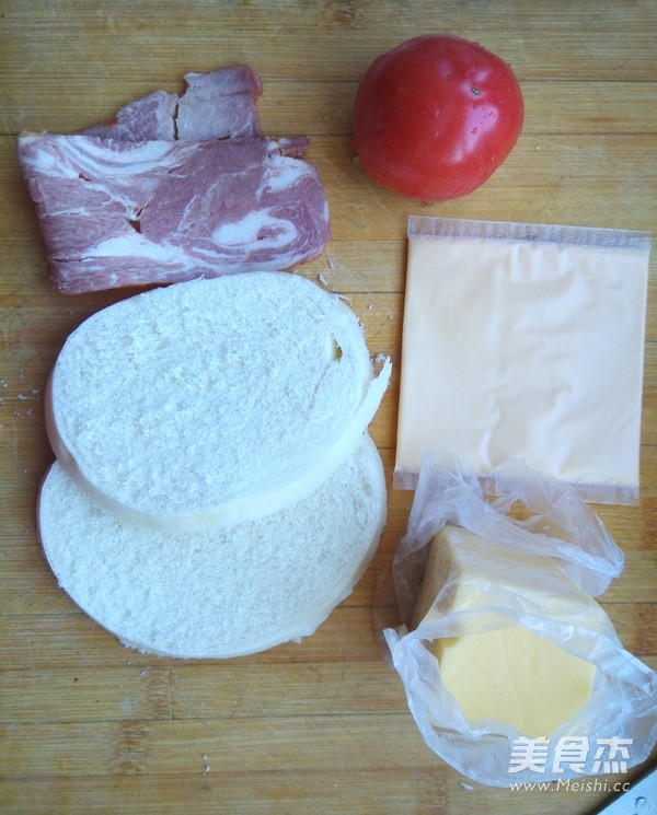 早餐煎馒头三明治的做法