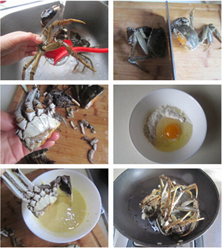 面拖蟹步骤1-6