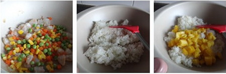 凤<a href=/shicai/guopin/Li/index.html target=_blank><u>梨</u></a>虾仁蛋炒饭步骤4-6