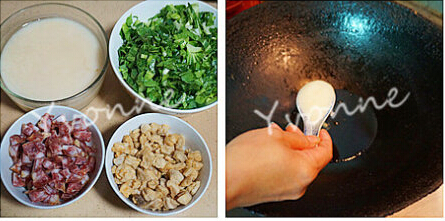<a href=/shicai/rouqin/ZhuYou/index.html target=_blank><u>猪油</u></a>渣菜饭步骤1-2