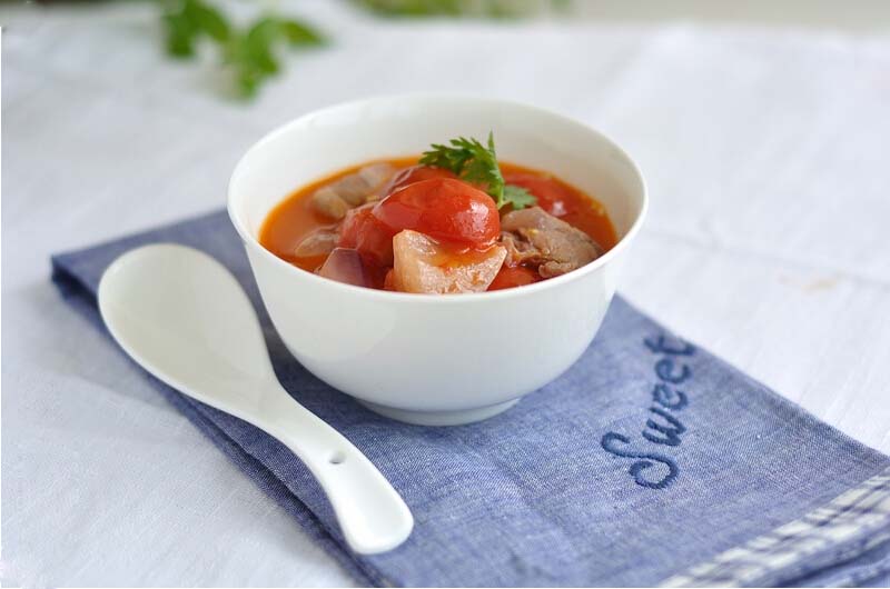 番茄<a href=/shicai/rouqin/NiuRou/index.html target=_blank><u>牛肉</u></a>的做法3