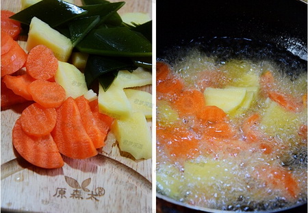 <a href=/shicai/shucai/TuDou/index.html target=_blank><u>土豆</u></a>烧<a href=/shicai/shuichanpin/HaiDai/index.html target=_blank><u>海带</u></a>步骤1-2