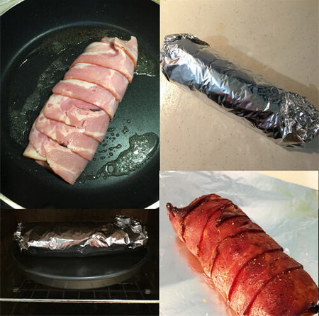 烤<a href=/shicai/rouqin/PeiGen/index.html target=_blank><u>培根</u></a>通脊卷步骤5-8